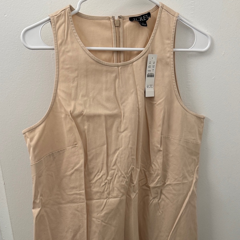 J. Crew Sleeveless Tan Dress